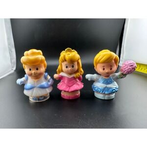 Fisher-Price Little People Disney Princess Figures 3pc Aurora Cinderella